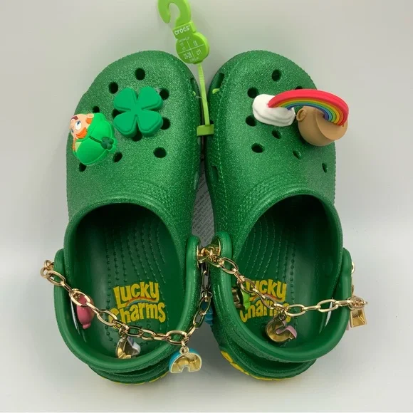 CROCS | Shoes | Crocs Kids Green Lucky Charms Crocs With  display picture 1